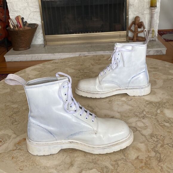 Dr. Martens 1460 Mono Boots White Unisex / M9 - W10 - Picture 8 of 15